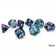 Lab Dice: Nebula Fluorite/White Poly 7-Dice Set